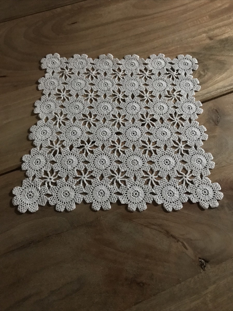 Hangsu Centrini in pizzo bianco all'uncinetto lavabile poliestere jacquard per festa nuziale ristorante banchetti decorazione