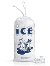 50 Pack Ice Bags 5 lb Heavy-Duty Ice Bags with Drawstring2 Mils Thickness