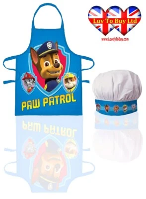 Kinderschürzen Set, Paw Patrol Chef Koch Backschürze Set, Offiziell Lizenziert   - Bild 1 von 4