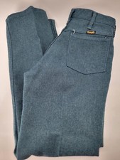 Vintage WRANGLER 62HU Blue Dacron Polyester Pants USA Size 29x29.5