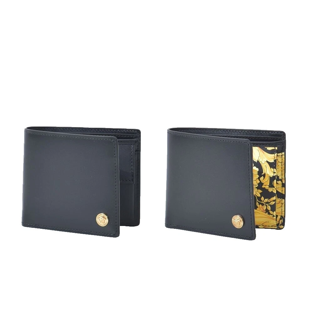 Versace carteras de cuero Negro para Hombres