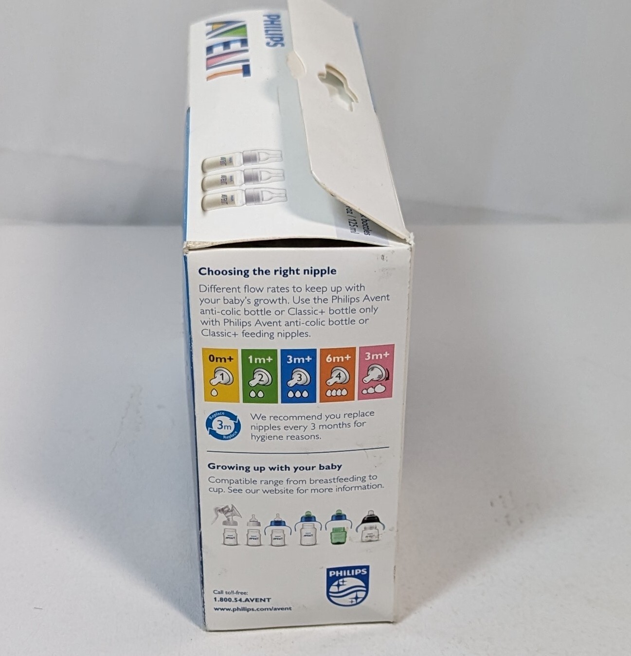 Avent 3-Pack Wide-Neck Anti-Colic Bottles 4 oz. Phillips 