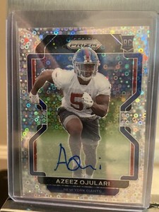 2021 Prizm AZEEZ OJULARI #386 No Huddle DISCO PRIZM AUTO SP Rookie RC Giants