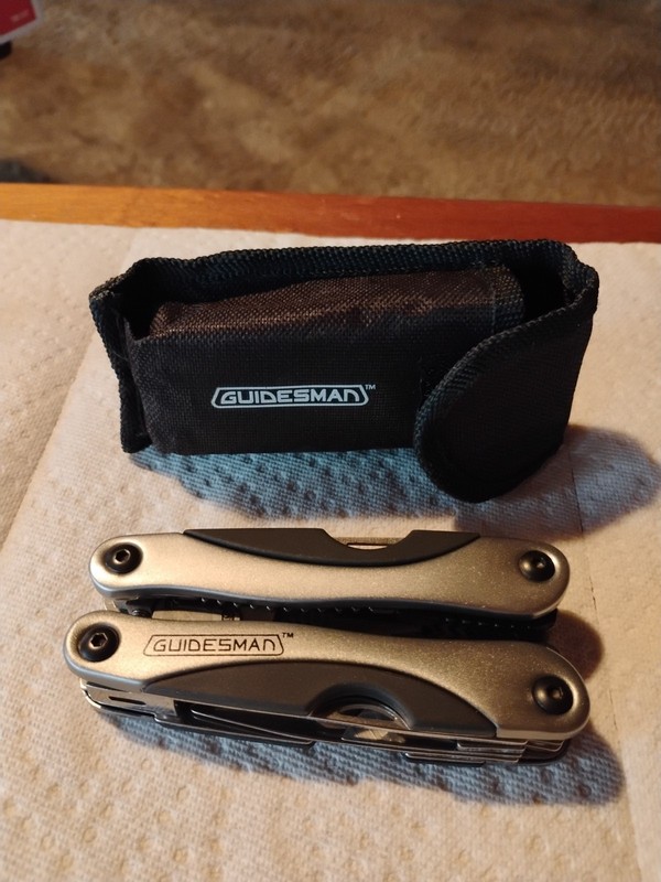 GUIDESMAN MULTI-FUNCTION TOOL 10-in-1 with Belt Pouch Outdoor Camp Hunt Hike 