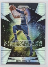2018-19 Panini Prizm Fireworks Hyper Prizm Ben Simmons #22 pe8