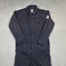 Bulwark FR Coveralls Mens 44-RG Gray Excel Flame Resistant Workwear
