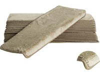 Stufenmatten-Set Sweet Rechteckig Beige 23,5X65X4,5 Cm 15-Teilig