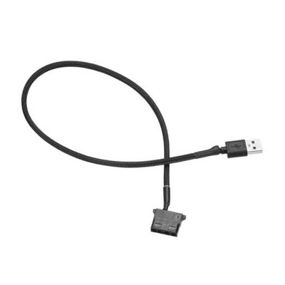 USB to 4 Pin Fan Adapter 5V PWM to USB 19.7'' USB to 4 Pin-molex Port PWM 5V