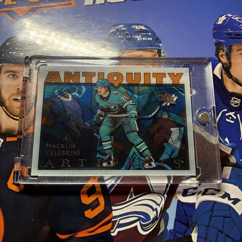 Macklin Celebrini #AT-7 — 2025 Upper Deck Artifacts Antiquity hockey card
