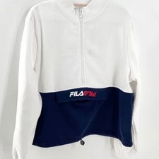0348 NEW FILA Half Zip Pullover Sweatshirt Sweater