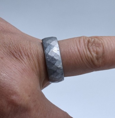 Muonionalusta meteorite ring Meteor Wedding Ring,Customized