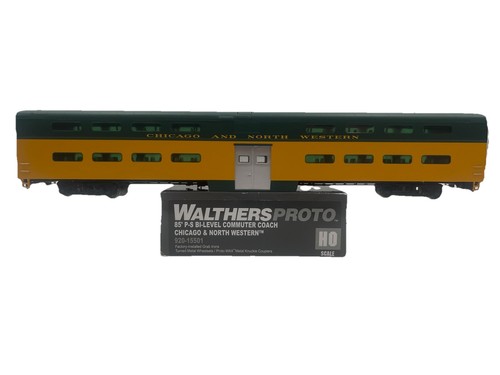 Autobús de cercanías binivel Walthers Proto 920-15501 PS escala Ho Chicago y North Car | Condition: Used