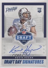 2016 Panini Prestige Draft Day Signatures Blue Ink Kevin Hogan #KH Auto mq7