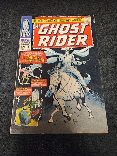 1967 MARVEL COMIC THE GHOST RIDER #1 SILVER AGE KEY 1ST APP CARTER SLADE VINTAGE