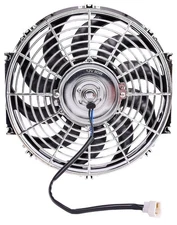 JEGS 52172  Universal Electric Reversible Cooling Fan 12 in. Diameter S-Blade