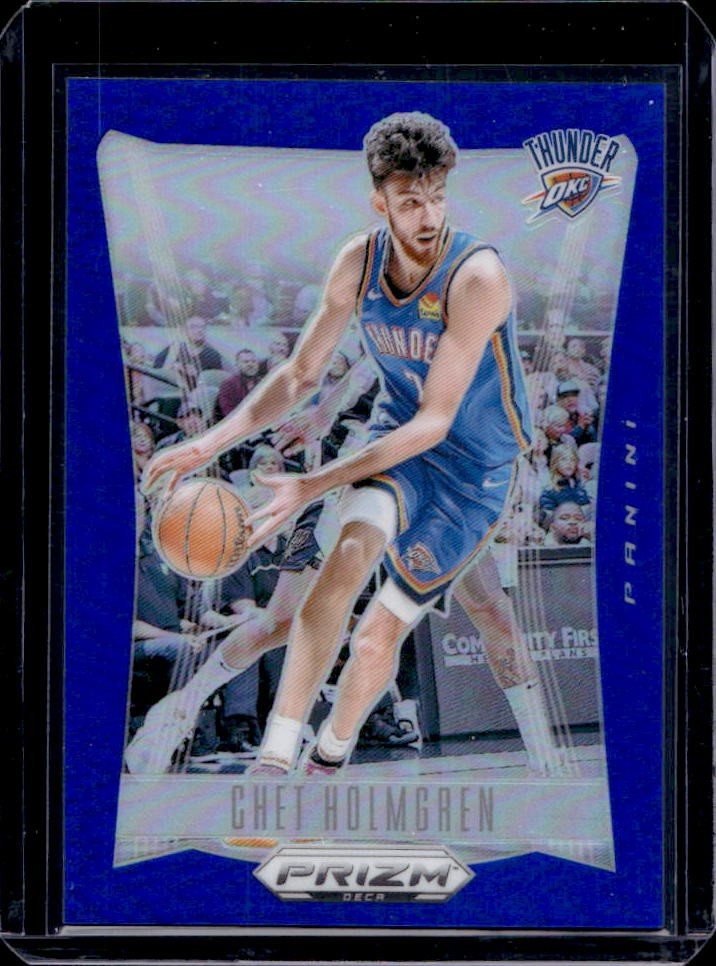 2023-24 Prizm Deca Chet Holmgren Blue #136/149 Thunder