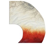 Fiery Abyss Color Guard Swing Flag- NEW