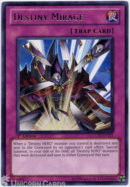LCGX-EN151 Destiny Mirage Rare 1st Edition Mint YuGiOh Card