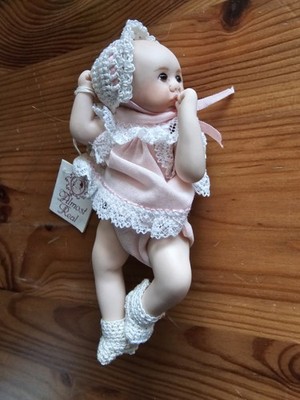 ARTIST MAREE MASSEY MINIATURE BISQUE BABY DOLL