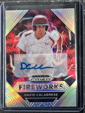 Calabrese, David - 2020 Prizm Draft Picks - Fireworks - Autograph - Silver