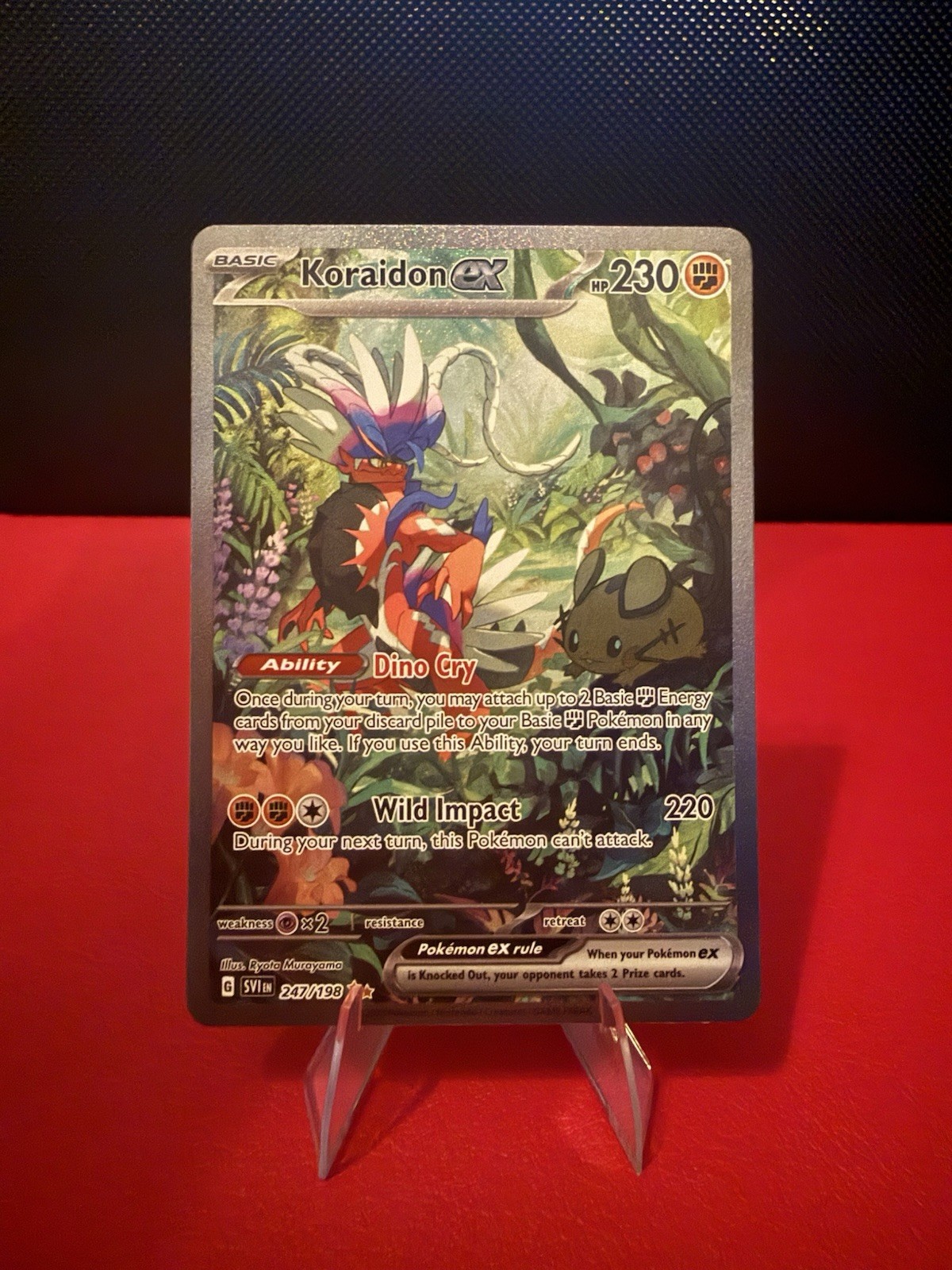 Koraidon EX Sir 247/198 SV01 Scarlet & Violet Base Set Pokemon Card