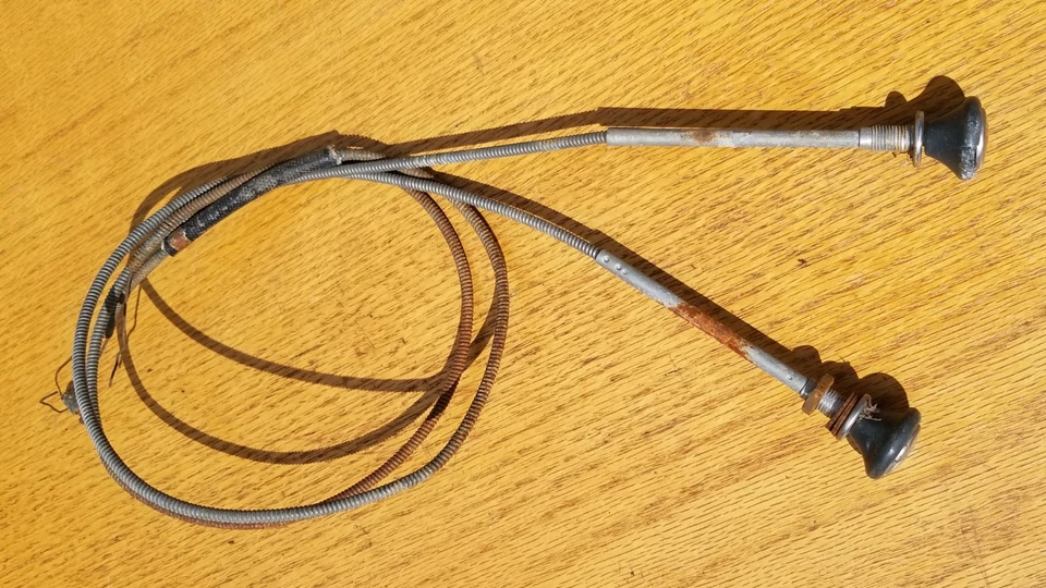 Cables de estrangulador y acelerador controles Chevy Chevrolet 1949-50 49 1950 Fleetline cupé Foto 3 de 4