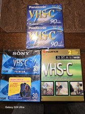 NEW LOT OF 6 3- 2PK VHS-C Camcorder Video Cassette Tape SONY FUJI PANASONIC