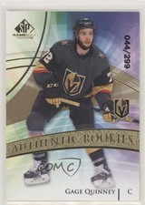 2020-21 SP Game Used Authentic Rookies Golden Burst 44/299 Gage Quinney #139 yc8