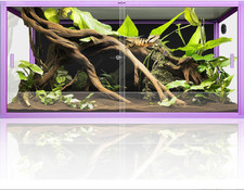 50/68/120 Gallon Lightweight Reptile Terrarium Tank Enclosure For Snake Dragons