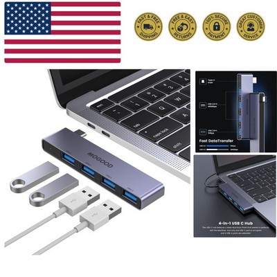 Efficient USB C Splitter - 4 Ports with 5Gbps Data Transfer for Professionals