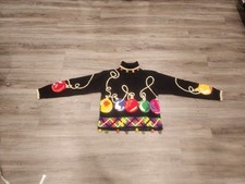 Lisa Nichols Vintage Ornament Ugly Sweater Size Small