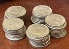 Lot of #50 Kennedy 40% Silver Half Dollars.  Winner gets all 50 coins.
