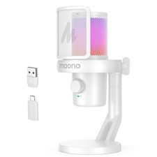 MAONO Wireless Microphone for PC,Gaming Streaming USB Mic with Software AI Vo...