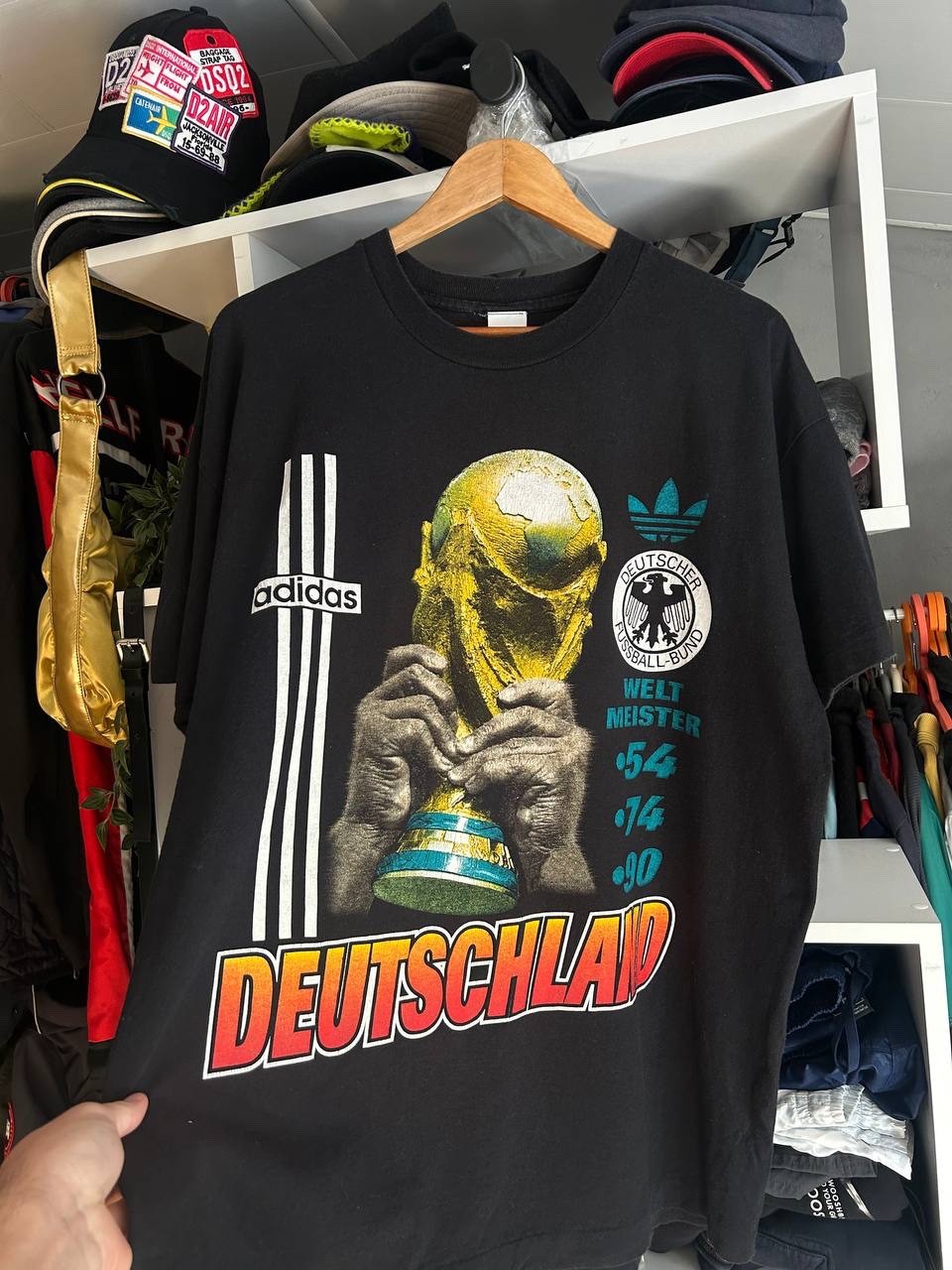 Vintage 90's Adidas Germany Deutschland World Cup Shirt