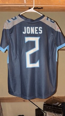 Nike Tennessee Titans NFL Women s M Jersey Jones #2 Blue Gray Light Blue