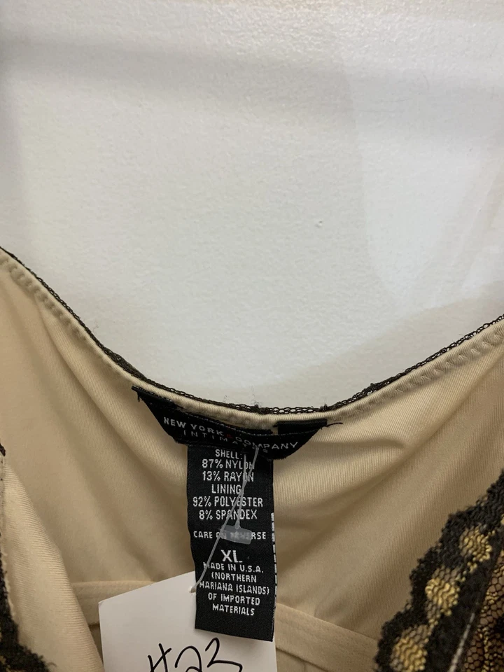 Vintage New York & Company Lace Slip Tank Top Sz XL Dark Floral Whimsigoth - Image 3 of 4