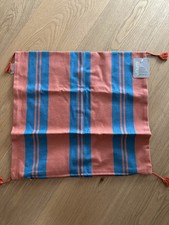 Linum coussin rayures NEUF 40 sur 40 pompons valeur 49 euros