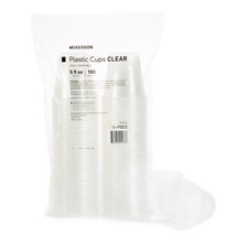 McKesson Disposable Drinking Cup Clear Plastic 5 oz. 100 Ct 16-PDC5