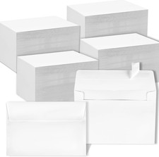 1000pcs White A4 Self-Adhesive Envelopes 4.25x6.25in Bulk Invitation Mailers