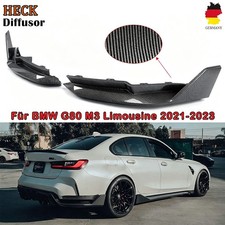 Passt f�r BMW 3er G80 M3 2020+ Heckdiffusor Flaps Seite Spoiler Carbon Look ABS