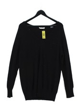 Equipment Damen Pullover L schwarz 100% Kaschmir V-Ausschnitt Pulli