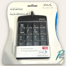 Micro Innovations Numeric Keypad USB 19 Full Function Keys KP25B-F