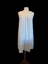 Vtg 60  s Gossard Artemis Blue Chiffon Nightgown Babydoll Nightie Short Medium