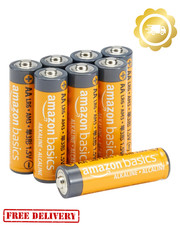 Basics 8-Pack AA Alkaline High-Performance Batteries, 1.5 Volt