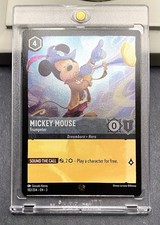 Disney Lorcana Into The Inklands Mickey Mouse Trumpeter FOIL Legendary 182/204  