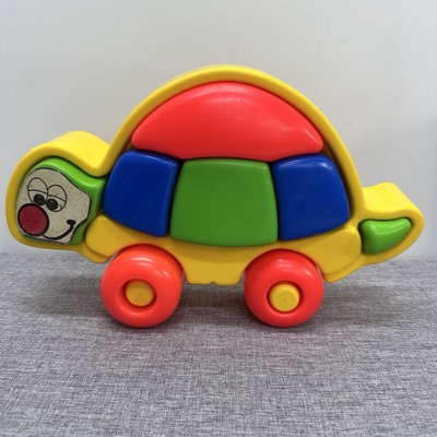 Vintage Amloid Learn N Play Tuffy Turtle Puzzle Rolls Preschool Coordination