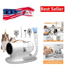 AIRROBO Dog Grooming Vacuum, Dog Grooming Kit,12000Pa Strong Pet Vacuum, 2L Larg