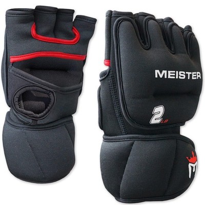 2 lb NeoprenGewichtshandschuhe für Cardio & Heavy Hands Paar   Schwarz/Rot