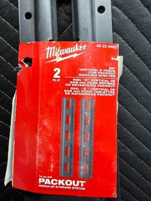 Milwaukee Tool 48-22-8482 2 Pc. 20 In. Vertical E-Track for PACKOUT  Racking She