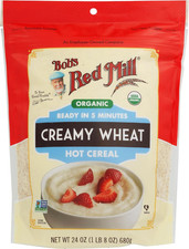 Organic Creamy White Wheat Farina Hot Cereal, 24 Oz